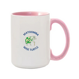 White Dog Stick Magnet 15oz. Mugs