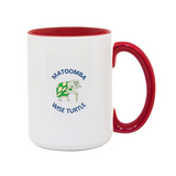 White Dog Stick Magnet 15oz. Mugs