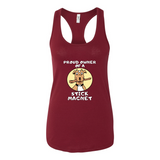 Mutt Stick Magnet Racerback Tank