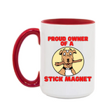 Mutt Stick Magnet 15oz. Mugs