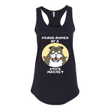 Bulldog Stick Magnet Racerback Tank