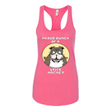 Bulldog Stick Magnet Racerback Tank