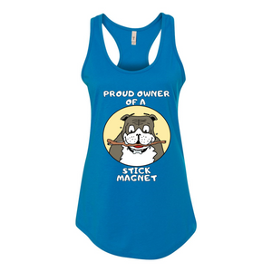 Bulldog Stick Magnet Racerback Tank