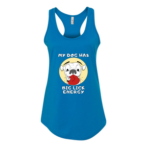 White dog BLE Racerback Tank