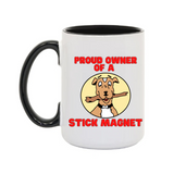 Mutt Stick Magnet 15oz. Mugs