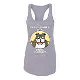 Bulldog Stick Magnet Racerback Tank