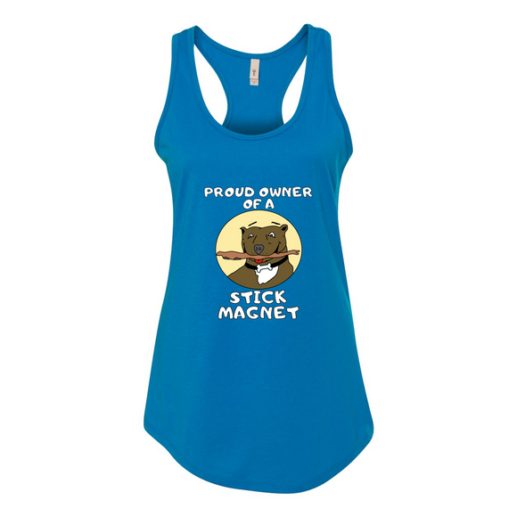 Pitbull Stick Magnet Racerback Tank