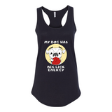 White dog BLE Racerback Tank