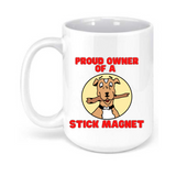 Mutt Stick Magnet 15oz. Mugs