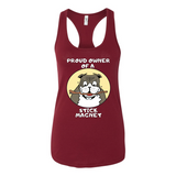 Bulldog Stick Magnet Racerback Tank